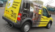 Ford Transit Connect with full colour printed wrap by Totally Dynamic North London