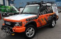 Land Rover Discovery wrapped in printed wrap by Totally Dynamic North London