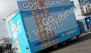 Catering unit wrapped for Go Dough Nuts by Totally Dynamic North London