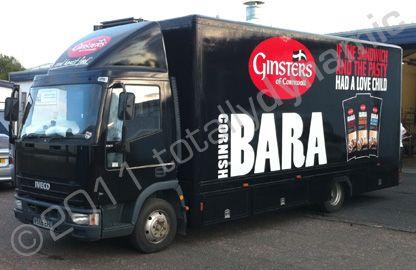 Iveco truck wrapped black with logos by Totally Dynamic Central Scotland