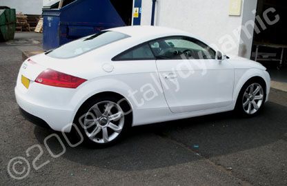 Audi wrapped white by Totally Dynamic Central Scotland
