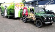Land Rover and snack van wrapped by Totally Dynamic Central Scotland