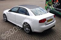 Audi RS4 wrapped gloss white by Totally Dynamic Southampton