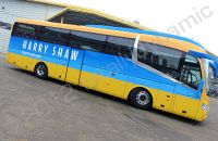 Coach for fully wrapped in EXPATS livery by Totally Dynamic Milton Keynes