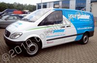 Mercedes Vito van wrapped for Your Plumber by Totally Dynamic Southampton