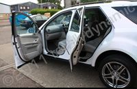 Mercedes ML wrapped pearl white including door shuts by Totally Dynamic Norfolk