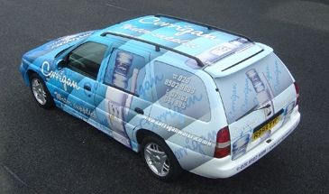 Ford Escort Estate - designed and wrapped by Totally Dynamic North London