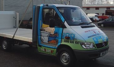 Mercedes Sprinter Flatbed - wrapped by Totally Dynamic Norwich