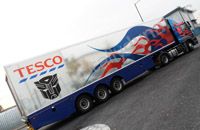 Articulated Lorry fully wrapped in printed Chrome by Totally Dynamic North London