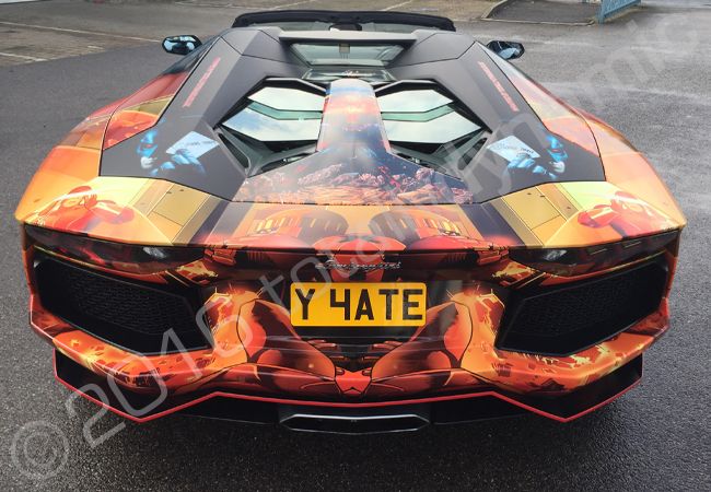 Lamborghini Aventador wrapped for the 2016 Modball Rally
