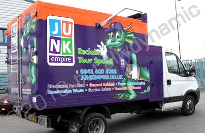 Iveco wrapped for Junk Empire by Totally Dynamic North London
