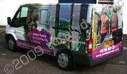 Transit Van wrapped by Totally Dynamic Central Scotland