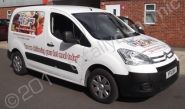 Citroen Berlingo van with wrapped recess panels and cut graphics by Totally Dynamic Lincoln