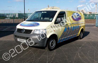 Van wrapped by Totally Dynamic North London