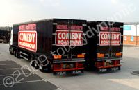 Articulated lorries wrapped by Totally Dynamic Leeds/Bradford