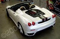 Ferrari F430 wrapped pearlescent white by Totally Dynamic Leeds/Bradford