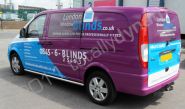 Mercedes Vito wrapped in printed wrap including perforated windows by Totally Dynamic North London