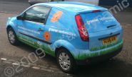 Fiesta vans (four) wrapped by Totally Dynamic Central Scotland