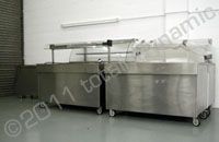 Stainless Steel catering units wrapped white