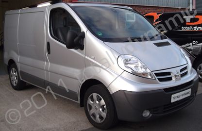 Nissan Primastar wrapped metallic silver by Totally Dynamic Lincoln