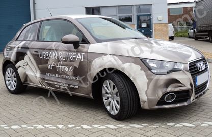 Audi A1 with printed car wrap by Totally Dynamic South London