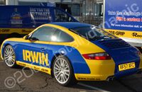 Porsche & Trailer wrapped by Totally Dynamic Leeds/Bradford
