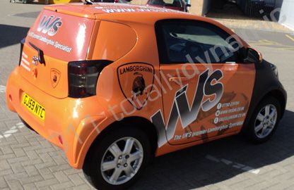 Toyota IQ wrapped with printed and part matte wrap by Totally Dynamic South London