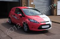 Fiesta van wrapped in colour matched vinyl by Totally Dynamic Norfolk