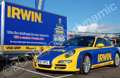 Porsche & Trailer wrapped by Totally Dynamic Leeds/Bradford