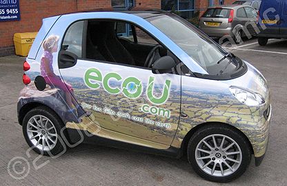 Smart Car designed and wrapped by Totally Dynamic Birmingham