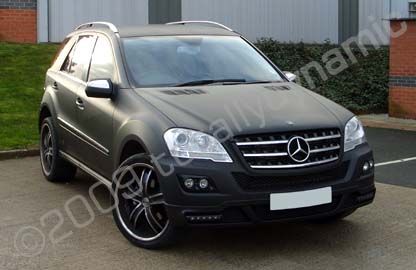 Mercedes ML wrapped matt black by Totally Dynamic Leeds/Bradford