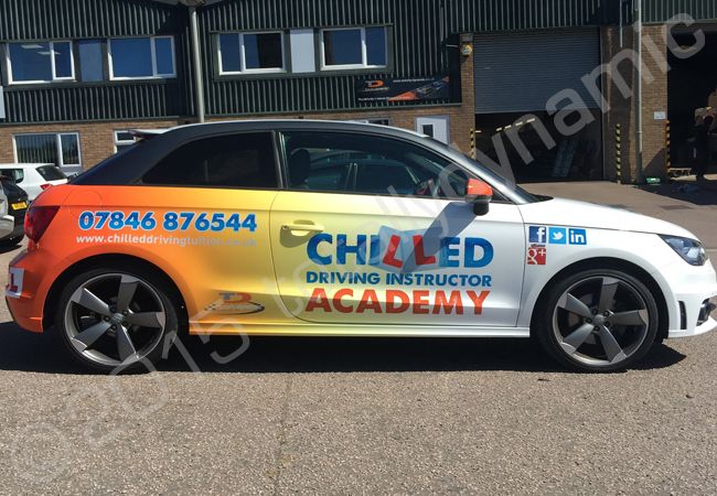 Audi A1 vinyl wrapped for the Chilled Academy