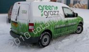 VW van wrapped for Green Grazz by Totally Dynamic South London