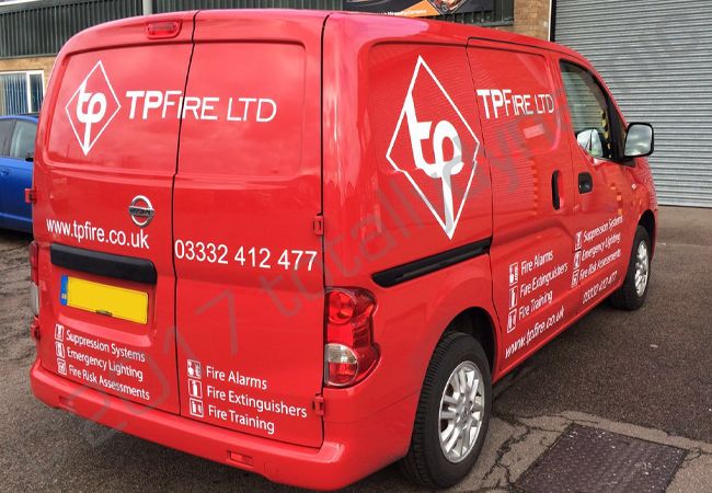 Nissan NV200 vinyl wrapped for T P Fire