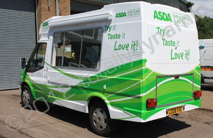 Ice-cream van fully wrapped in printed design by Totally Dynamic Norfolk