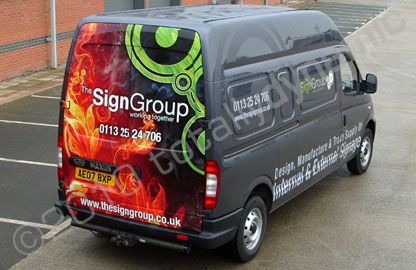 LDV Maxus van wrapped for The Sign Group by Totally Dynamic Leeds/Bradford