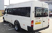 Ford Transit Jumbo minibus vinyl wrapped in printed design by Totally Dynamic South London