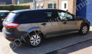 Ford Hearse with sides wrapped in metallic silver and gold stripe by Totally Dynamic Norfolk