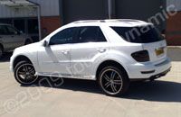 Mercedes ML wrapped white by Totally Dynamic Leeds/Bradford