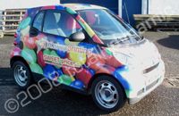 Smart Car Designed and wrapped by Totally Dynamic Central Scotland
