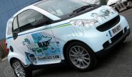 Smart car wrapped by Totally Dynamic North London