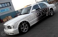 Rolls Royce & Bentley wrapped pearlescent white and graphics by Totally Dynamic North London