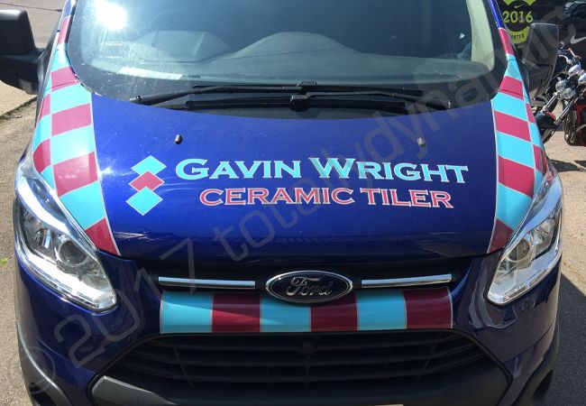 Ford Transit vinyl wrapped for Gavin Wright Ceramic Tiler
