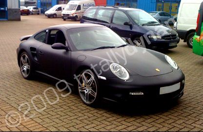 997 Porsche wrapped matt black by Totally Dynamic Southampton