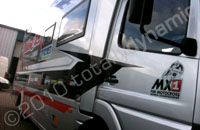 GP Motocross truck wrapped for Bike it Cosworth Yamaha by Totally Dynamic Southampton