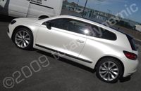 VW Scirocco wrapped pearlescent white by Totally Dynamic North London