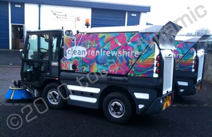 Cleaning vehicles wrapped by Totally Dynamic Central Scotland