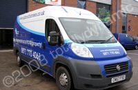 3 Fiat Ducato vans Designed and wrapped by Totally Dynamic Birmingham