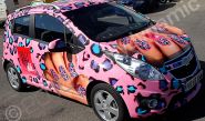 Chevrolet Spark wrapped for Wah Nails by Totally Dynamic North London