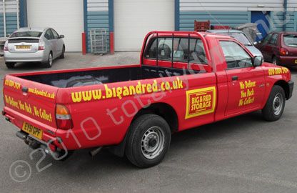 Mitsubishi L200 full wrap for Big & Red Storage by Totally Dynamic North London